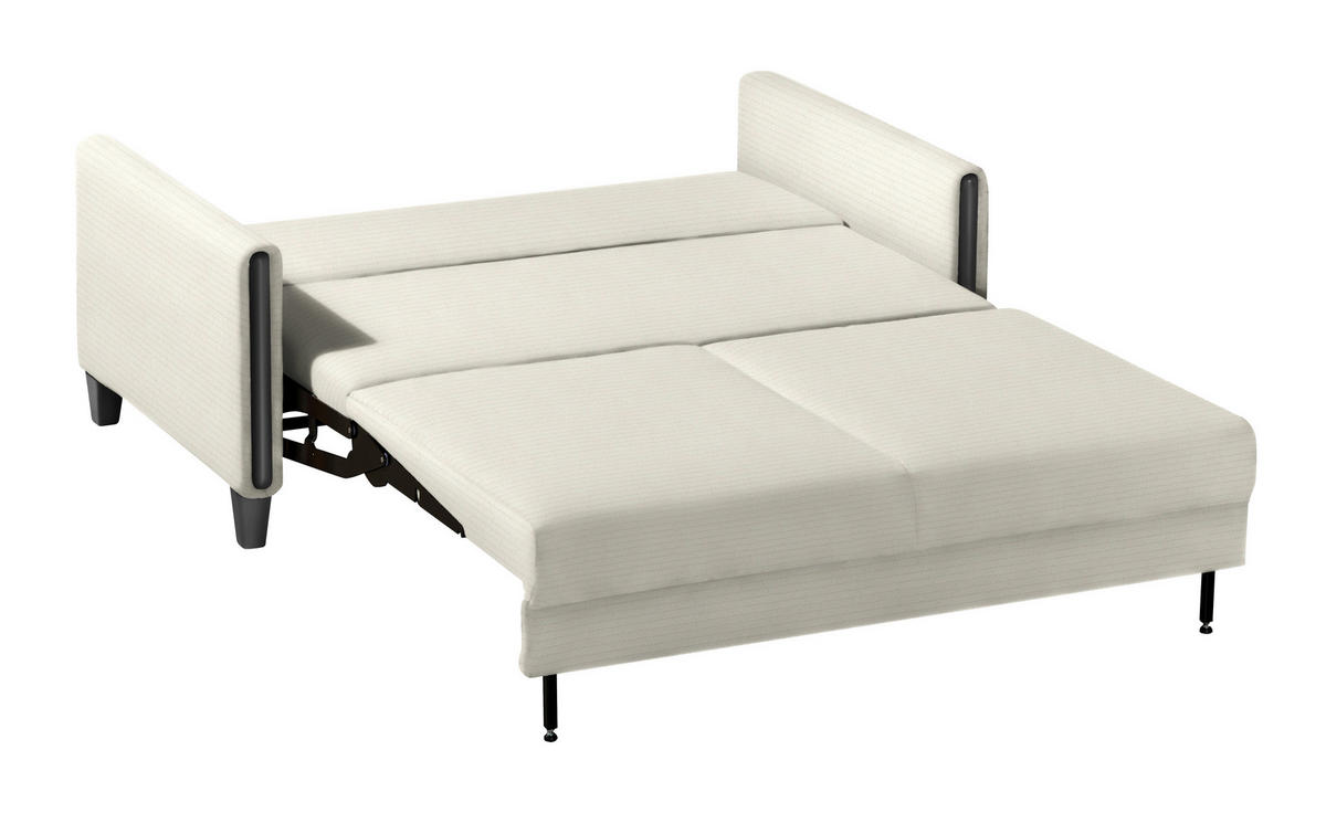 SCHLAFSOFA in Holz, Textil Creme, Schwarz  - Creme/Schwarz, Design, Holz/Textil (174/88/104cm) - Niels Andersson
