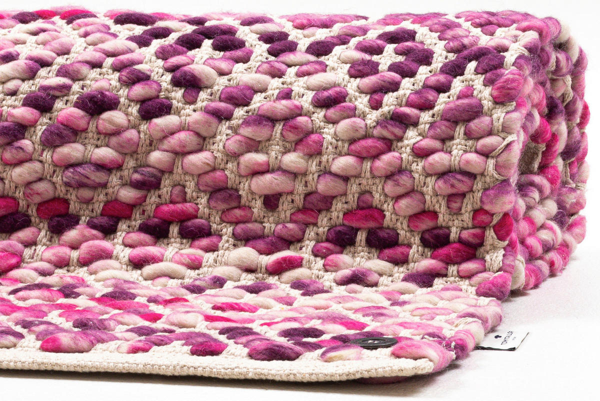ROČNO TKANA PREPROGA  160/230 cm  tkano  pink  - pink, Design, tekstil (160/230cm) - Tom Tailor