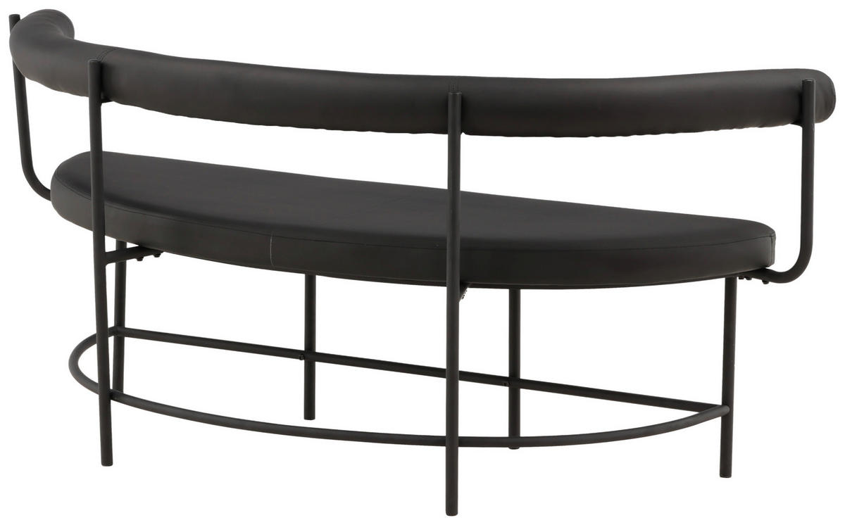 Sittbänk stål  - svart, Design, metall/plast (165/75/51cm) - Lomoco