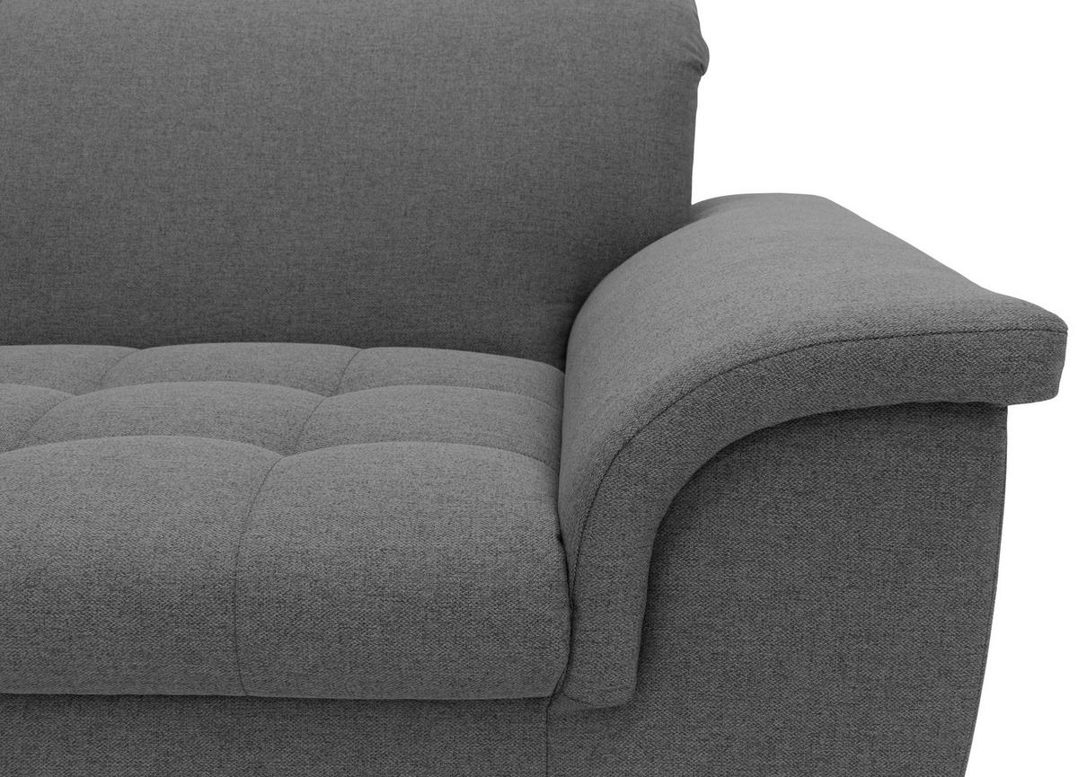 2-SITZER-SOFA in Webstoff Grau  - Chromfarben/Grau, KONVENTIONELL, Textil/Metall (190/81/105cm) - MID.YOU