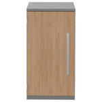 AKTENSCHRANK Eichefarben, Grau  - Eichefarben/Grau, KONVENTIONELL, Holzwerkstoff (40/76,5/43cm) - Moderano