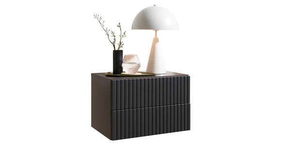NACHTKÄSTCHEN 42/28/30 cm  in Graphitfarben  - Graphitfarben, KONVENTIONELL, Holzwerkstoff (42/28/30cm) - Carryhome