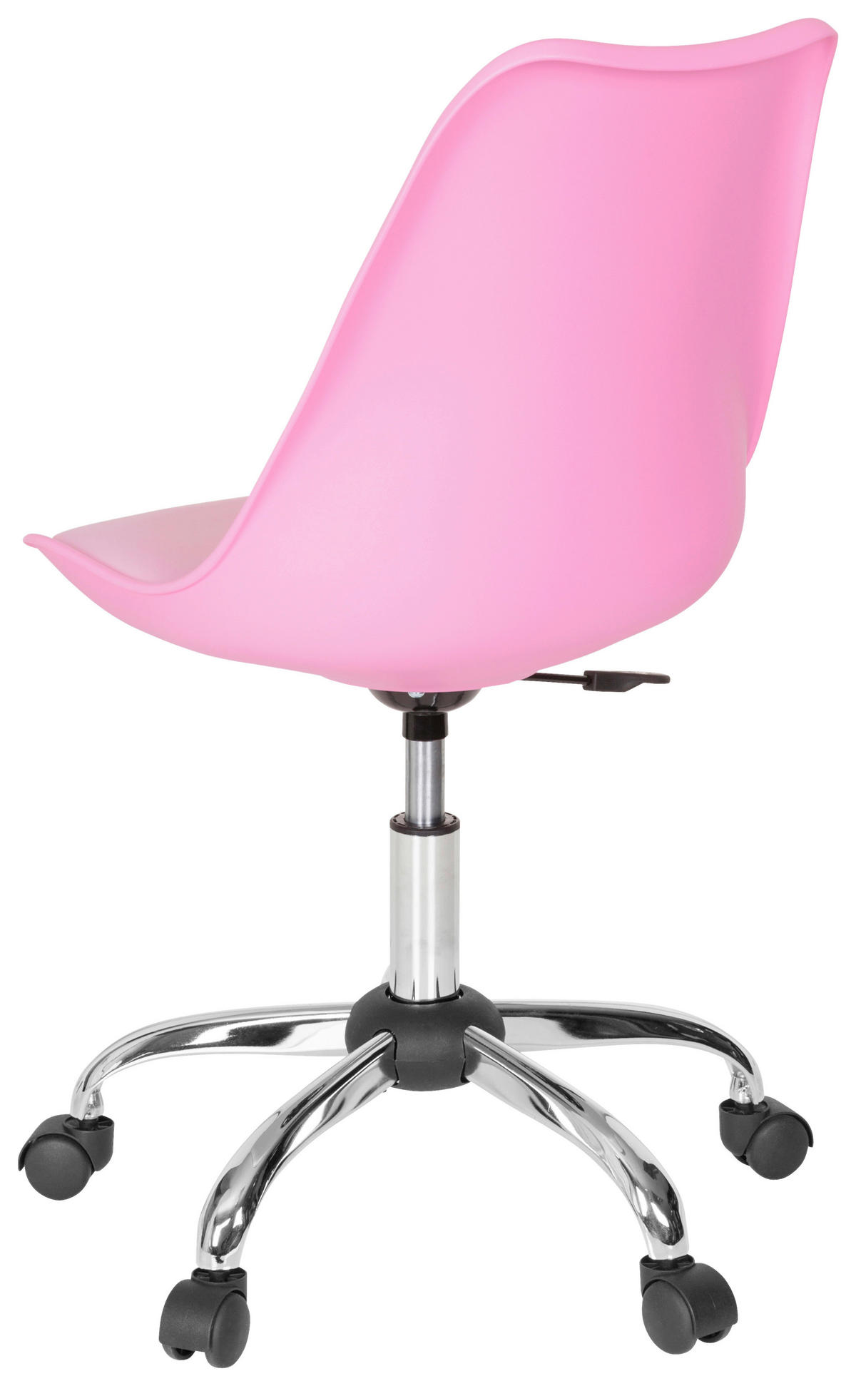 SNURRSTOL  i läderimitation pink  - pink, Modern, metall/textil (48/86/54cm) - MID.YOU