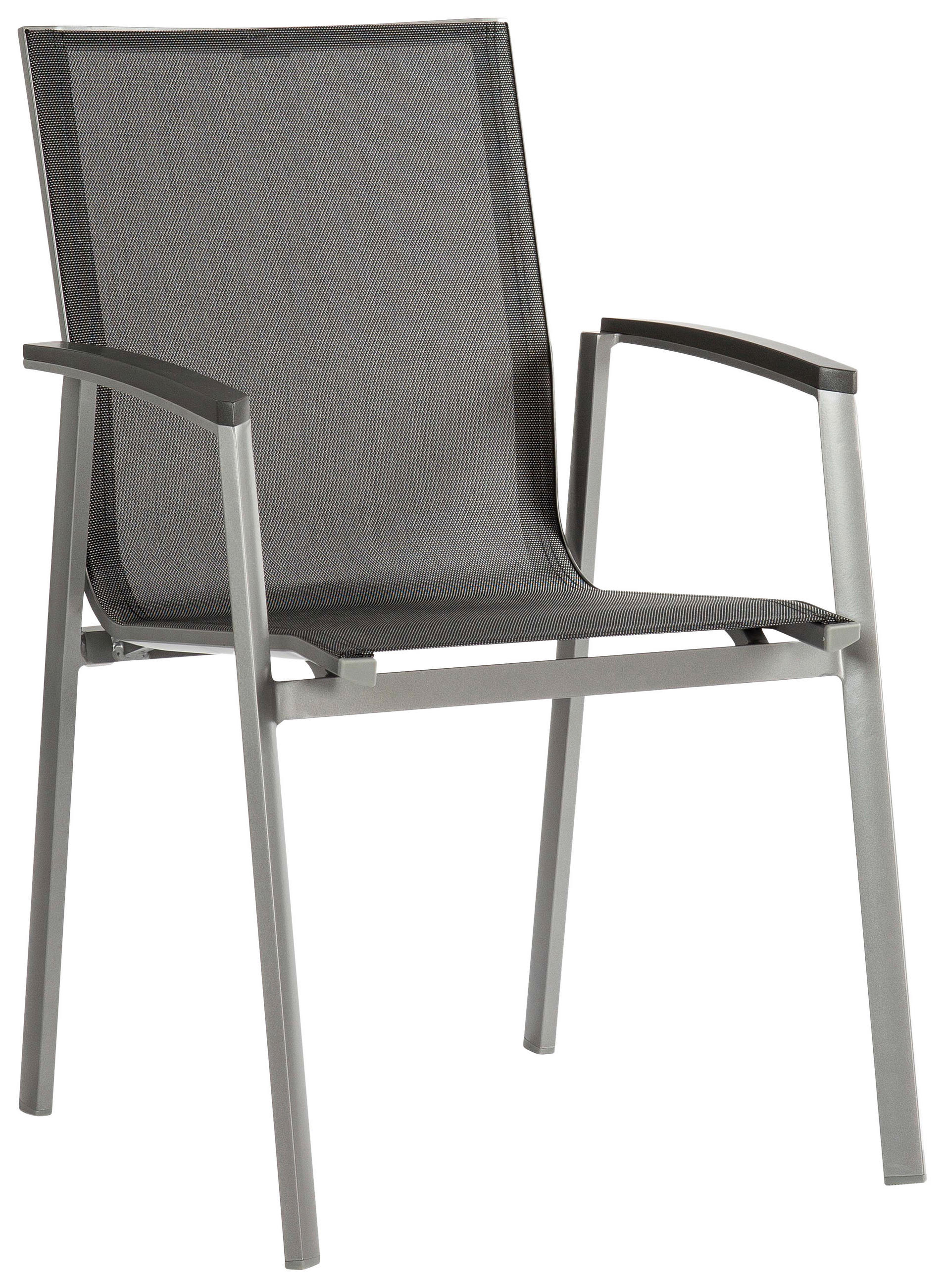 STAPELSESSEL Aluminium Anthrazit, Graphitfarben, Silberfarben  - Anthrazit/Silberfarben, Design, Textil/Metall (57/89/65cm) - Stern