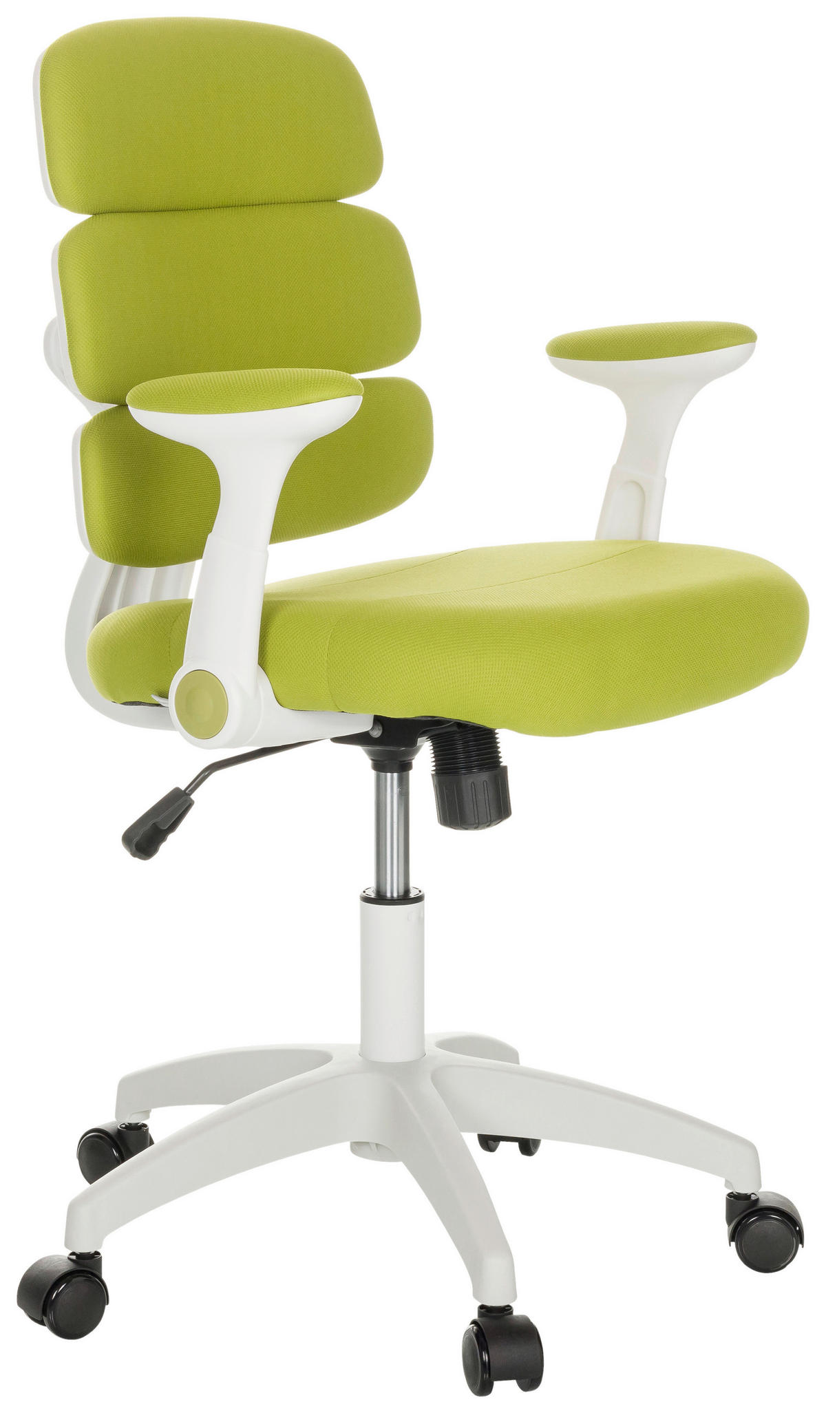 MLADINSKI VRTLJIVI STOL tekstil zelena  - bela/zelena, Basics, umetna masa/tekstil (62/86-97/62cm) - MID.YOU