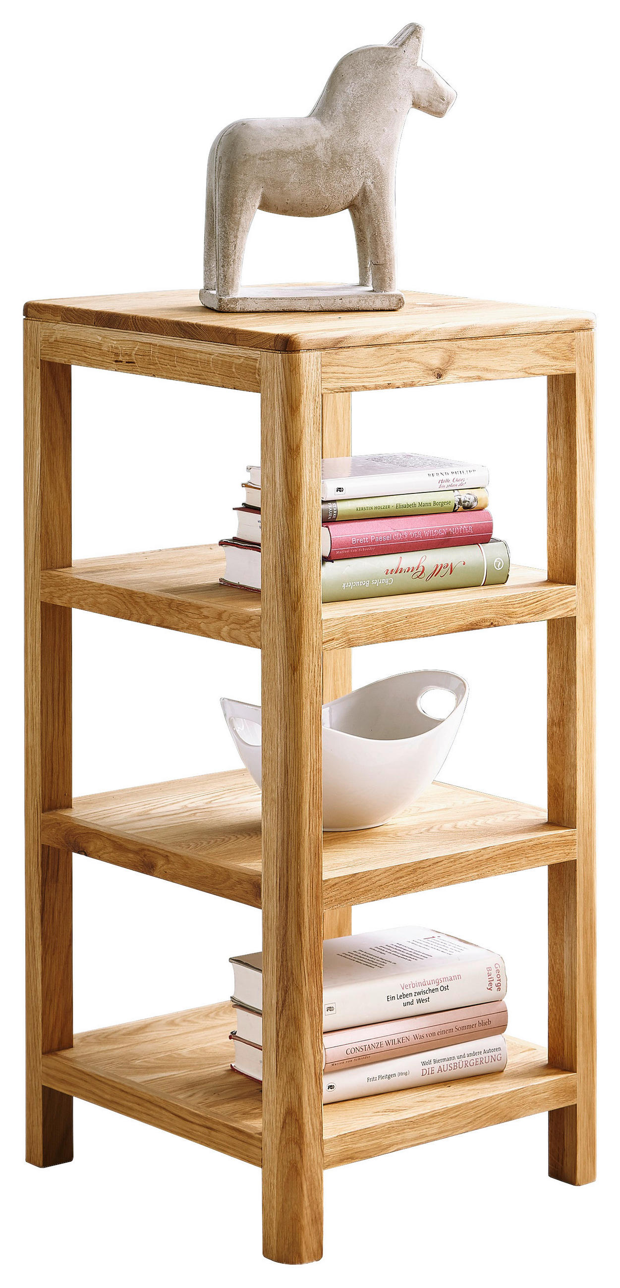 REGAL Wildeiche vollmassiv Eichefarben  - Eichefarben, Design, Holz (40/83/40cm)