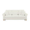 SCHLAFSOFA in Chenille Hellgrau  - Buchefarben/Hellgrau, Design, Holz/Textil (240/94/98cm) - MID.YOU