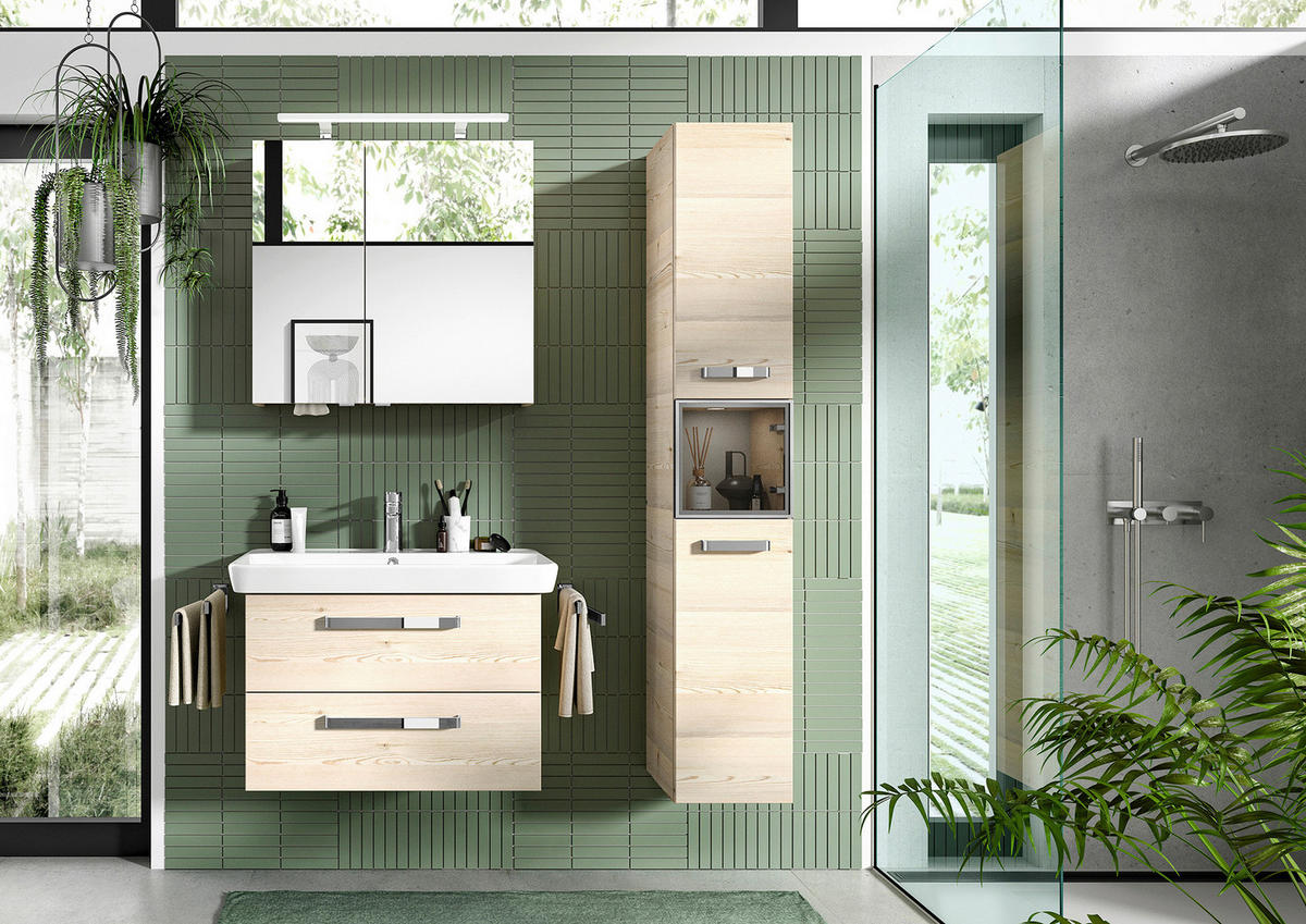 WASCHBECKEN 80,5/7/48,5 cm  - Weiß, Basics, Keramik (80,5/7/48,5cm) - Sadena