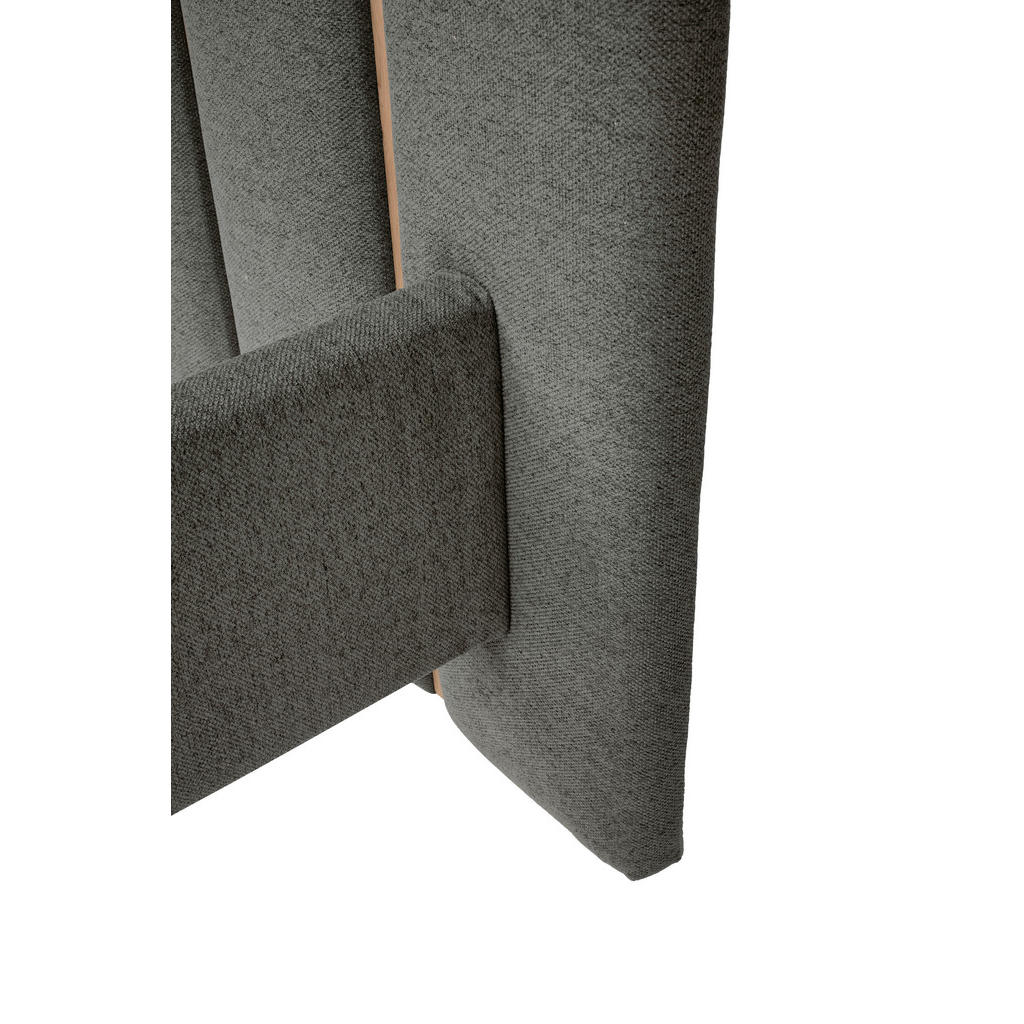 Thumbnail - Tempur Polsterbett, Grau, Textil, Eiche, massiv, 180x200 cm, Über- und Sondergrößen erhältlich, gepolstertes Kopfteil, f...