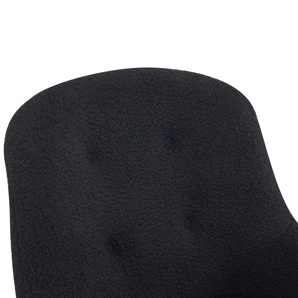 SCHAUKELSTUHL in Bouclé Schwarz  - Schwarz, MODERN, Holz/Textil (73/83/94cm) - MID.YOU