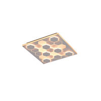 STROPNÍ LED SVÍTIDLO, 55/55/7,5 cm - bílá, Design, kov (55/55/7,5cm) - Cinque