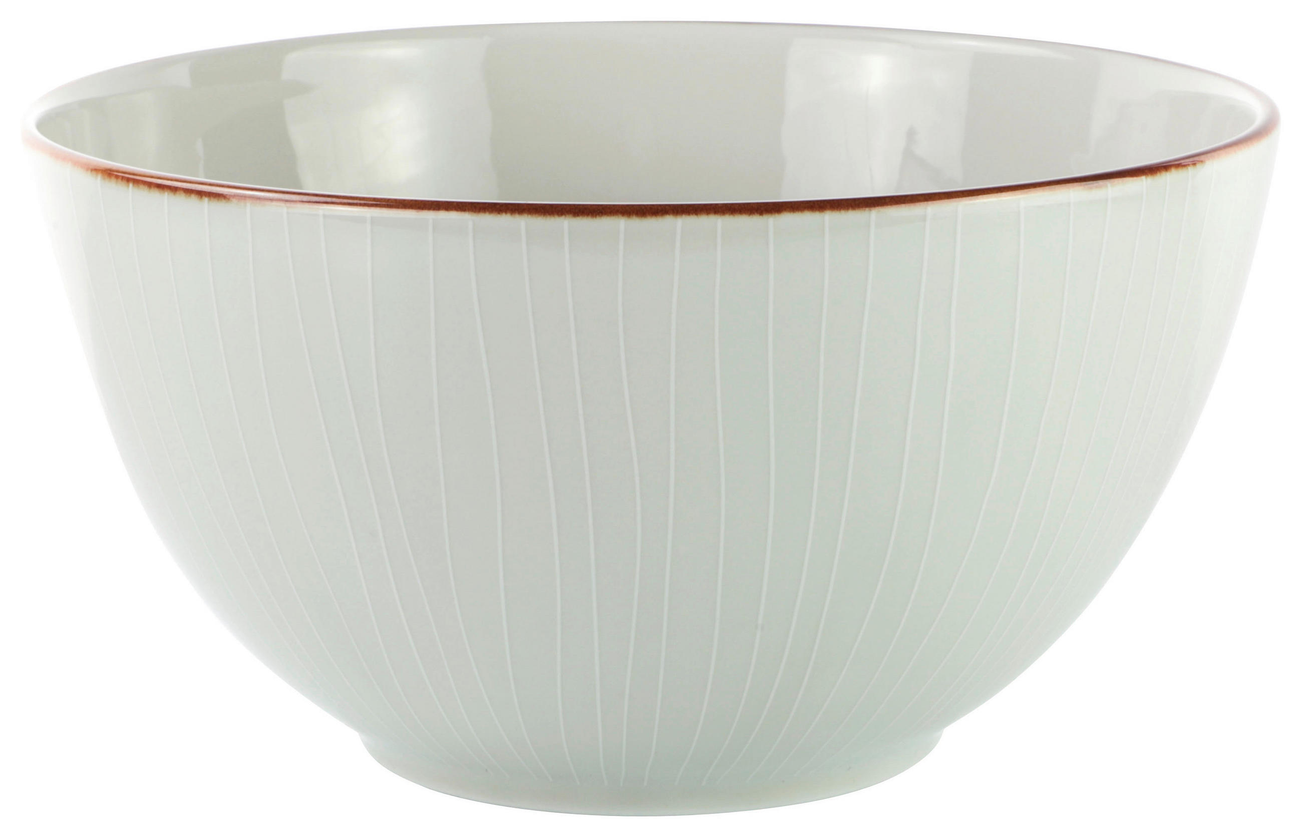 SALATSCHÜSSEL  Bergen 24 cm  - Beige, Design, Keramik (24cm) - Landscape