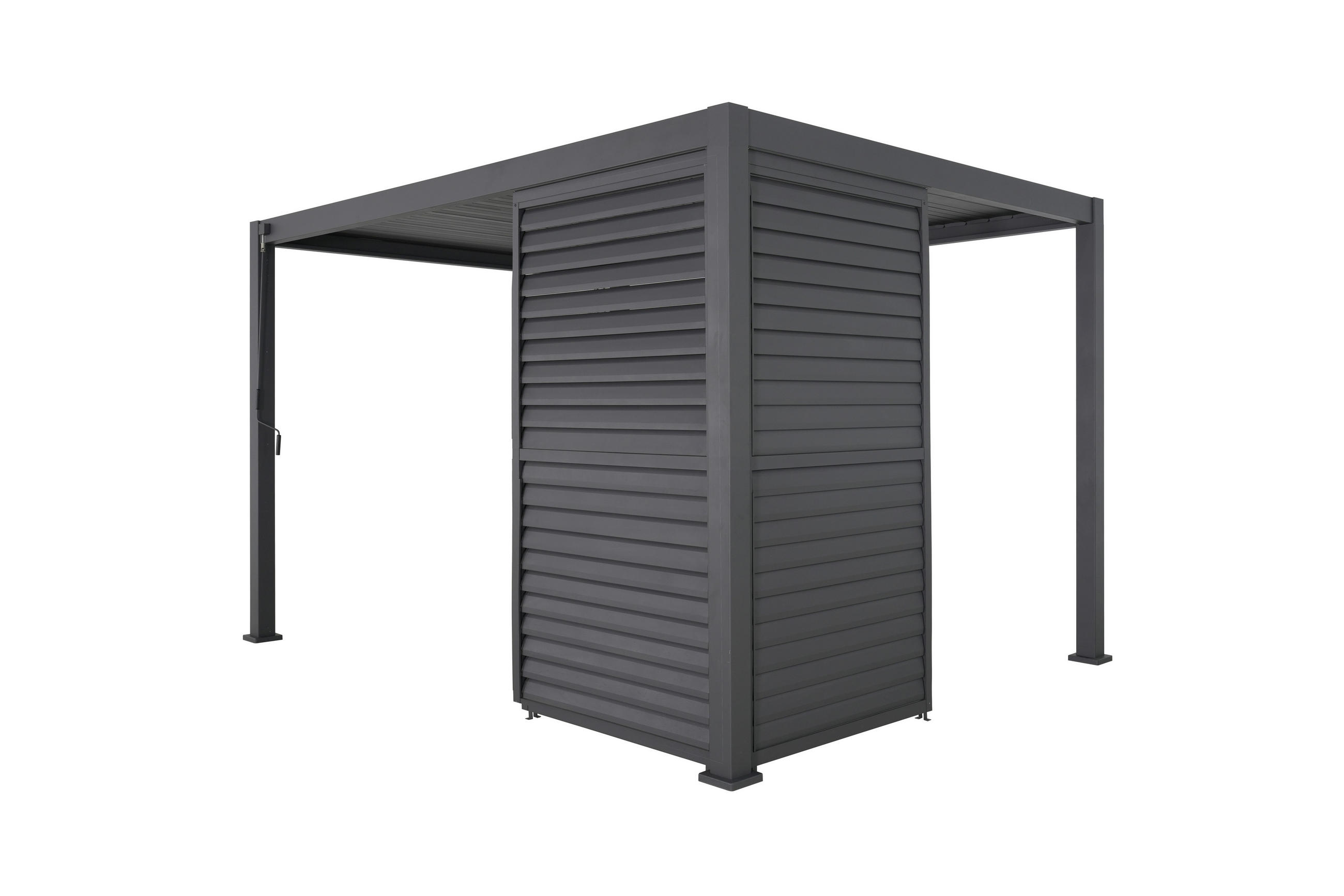 LAMELLENTEIL DELUXE/CLASSIC Aluminium  - Anthrazit, MODERN, Metall (123/240/10cm) - Gardenson