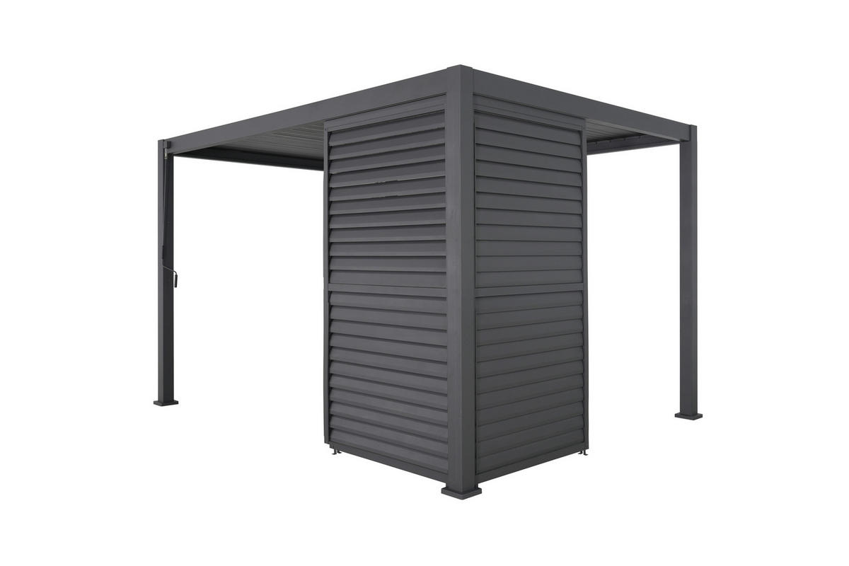 LAMELLENTEIL DELUXE/CLASSIC   - Anthrazit, Basics, Metall (93/240/10cm) - Gardenson