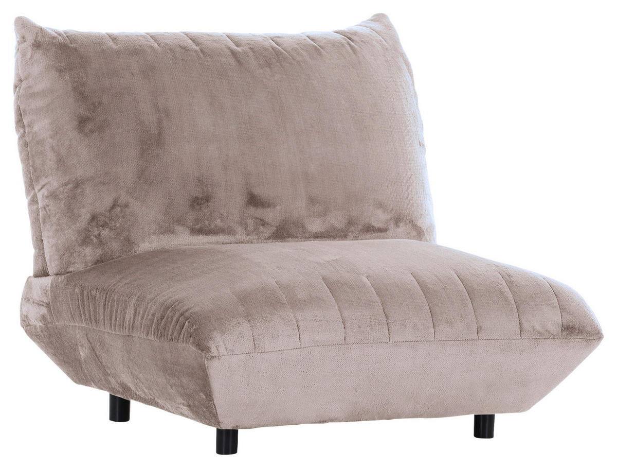 FÅTÖLJ i textil beige  - beige/svart, Klassisk, textil/plast (100/86/100cm) - MID.YOU