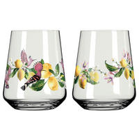 GLÄSERSET Sommertau Limoncello 2-teilig  - Transparent/Gelb, Design, Glas (9.2/11.0cm) - Ritzenhoff