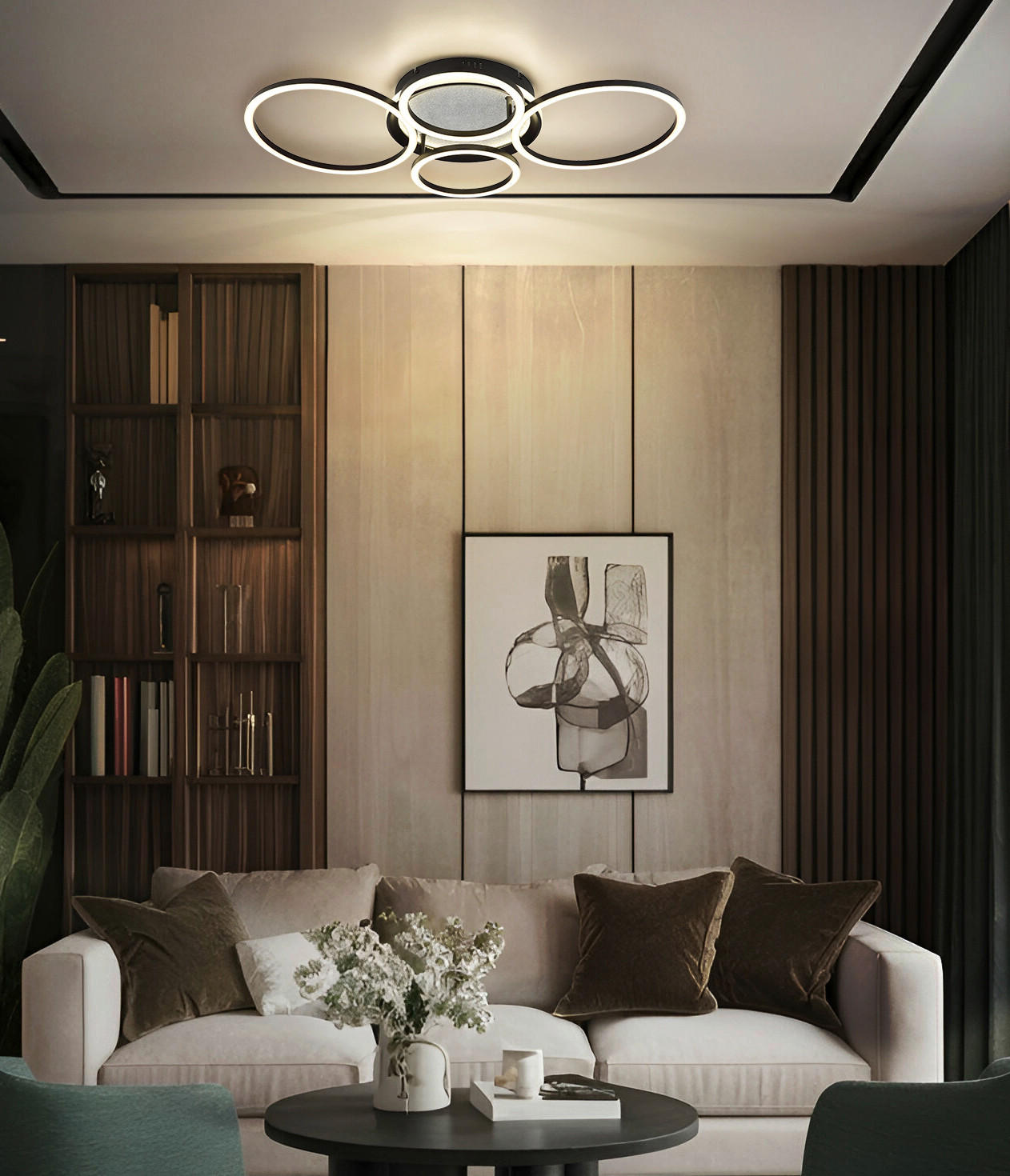 Thumbnail - Globo Led-Deckenleuchte Alvis, 51.7x10x72.2 cm, Lampen & Leuchten, LED Beleuchtung, LED-Deckenleuchten