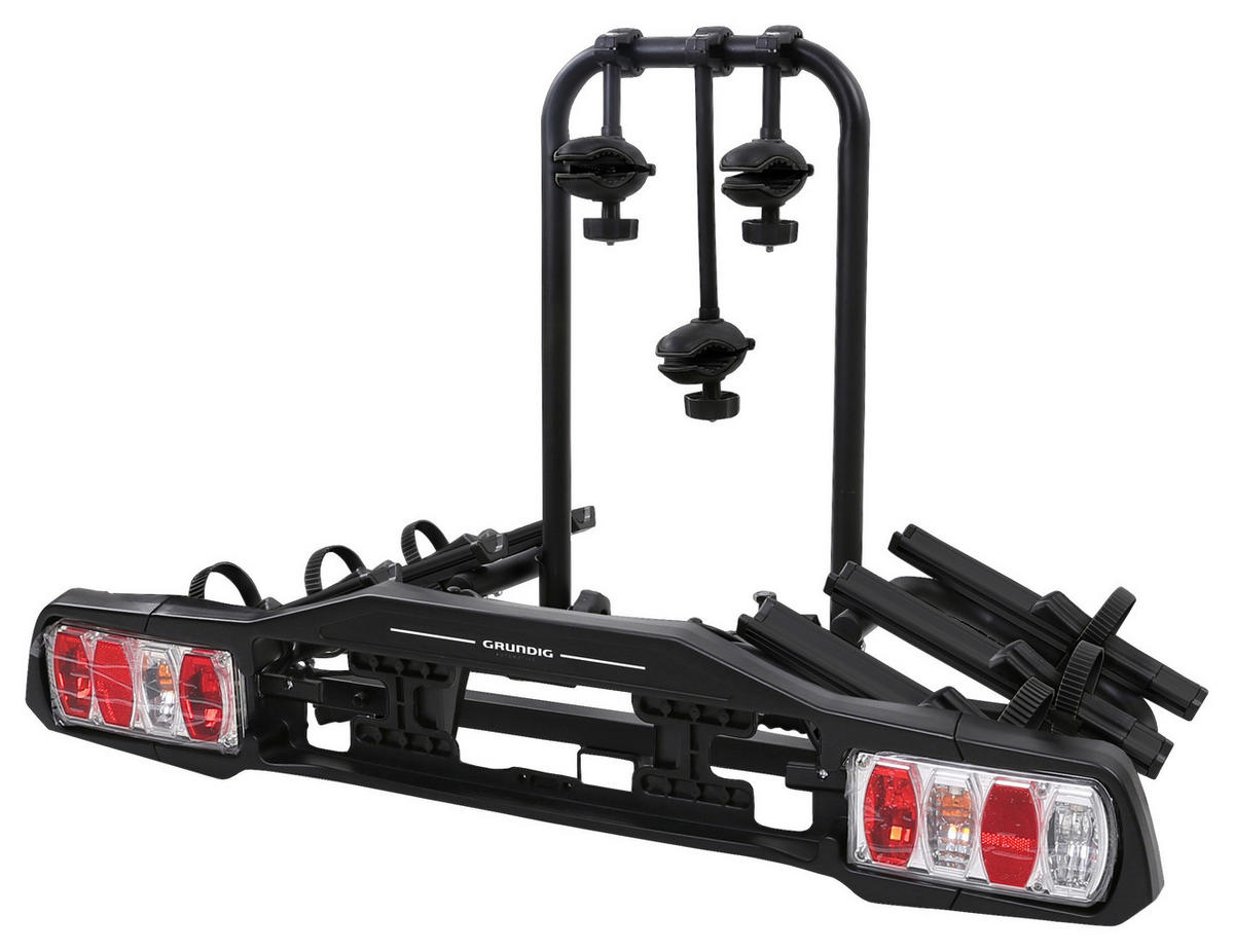 HECKTRÄGER PORTOFINO 3X BLACK EDITION  - Schwarz, Konventionell, Metall (100/60/74cm) - Grundig