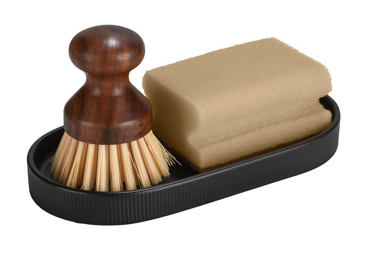 SEIFENSCHALE - Schwarz, Basics, Keramik (20/2,2/10cm) - Wenko