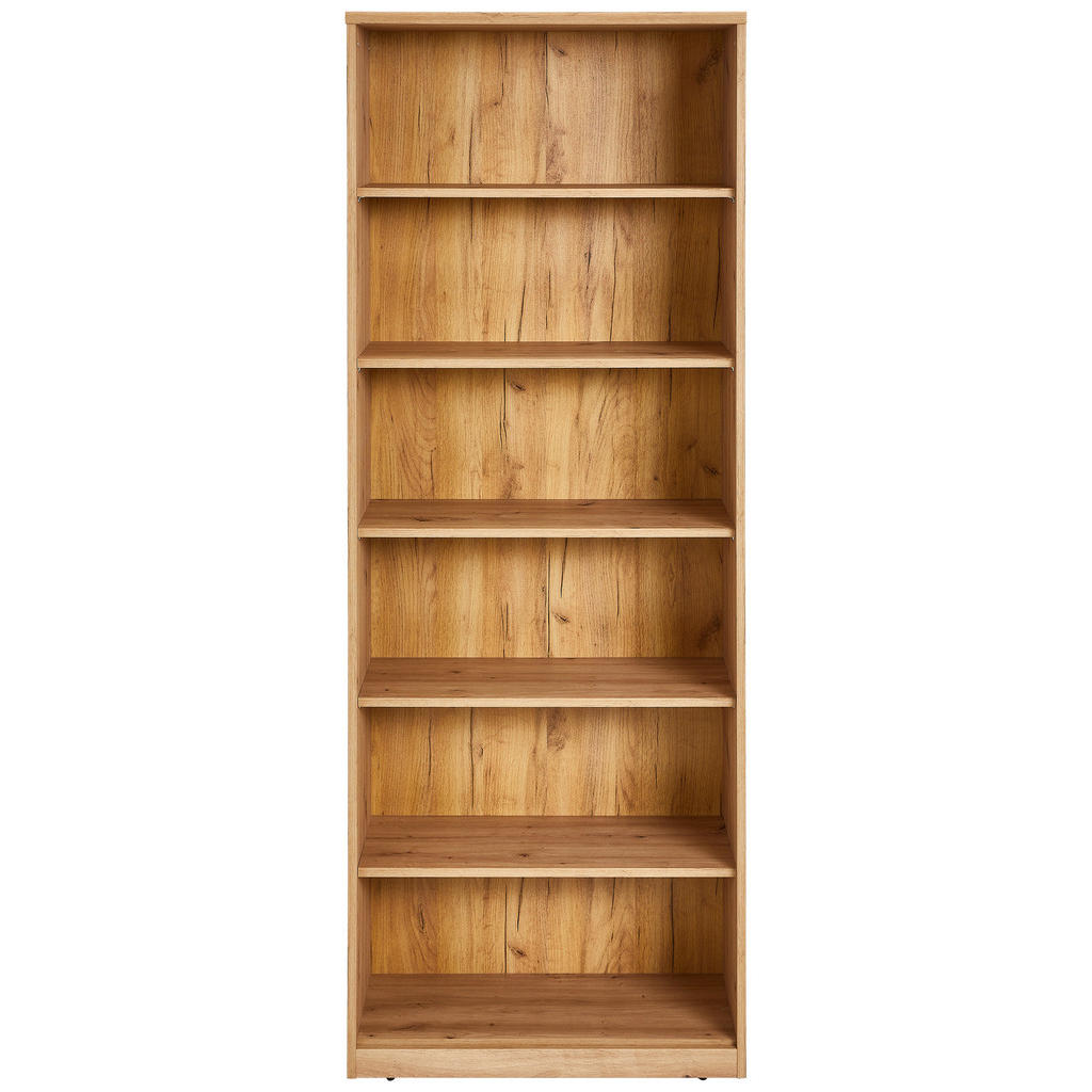 Thumbnail - Xora Regal, Eiche Artisan, Holzwerkstoff, 5 Fächer, 72x194x36 cm, Typenauswahl, Wohnzimmer, Regale, Bücherregale