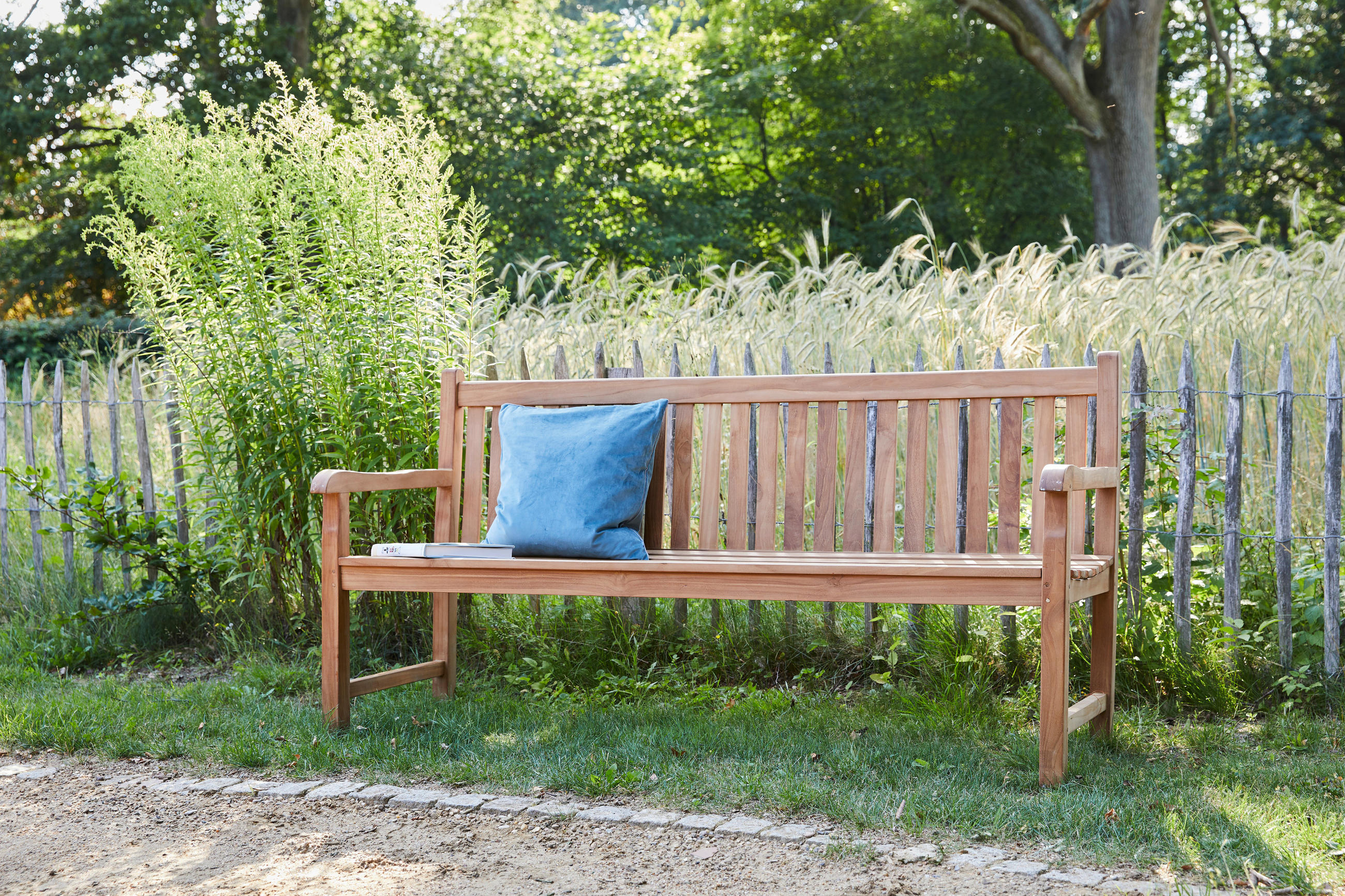GARTENBANK 120/92/55 cm Teakholz   - Teakfarben, Natur, Holz (120/92/55cm) - Ambia Garden