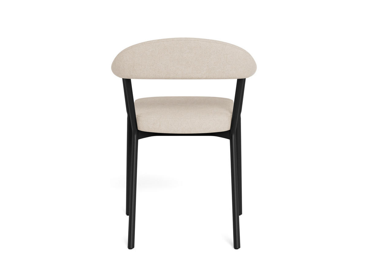 ARMLEHNSTUHL   Flachgewebe  - Sandfarben/Schwarz, MODERN, Textil/Metall (56/78/53cm) - MID.YOU