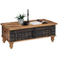 COUCHTISCH in Holz, Metall 120/60/45 cm  - Anthrazit/Naturfarben, Trend, Holz/Metall (120/60/45cm) - Landscape
