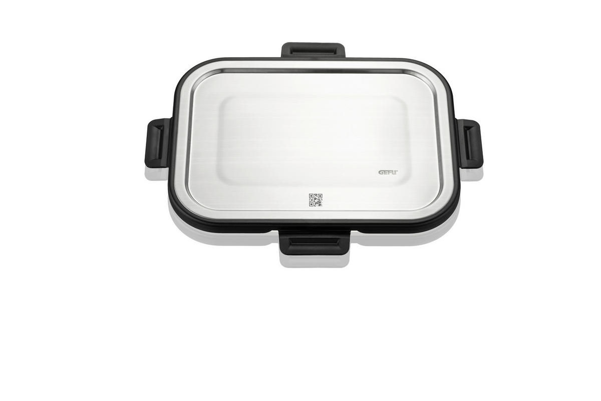 FRISCHHALTEDOSE MILO 1,5 L  - Edelstahlfarben/Transparent, KONVENTIONELL, Glas/Kunststoff (23,2/17,7/7,5cm) - Gefu