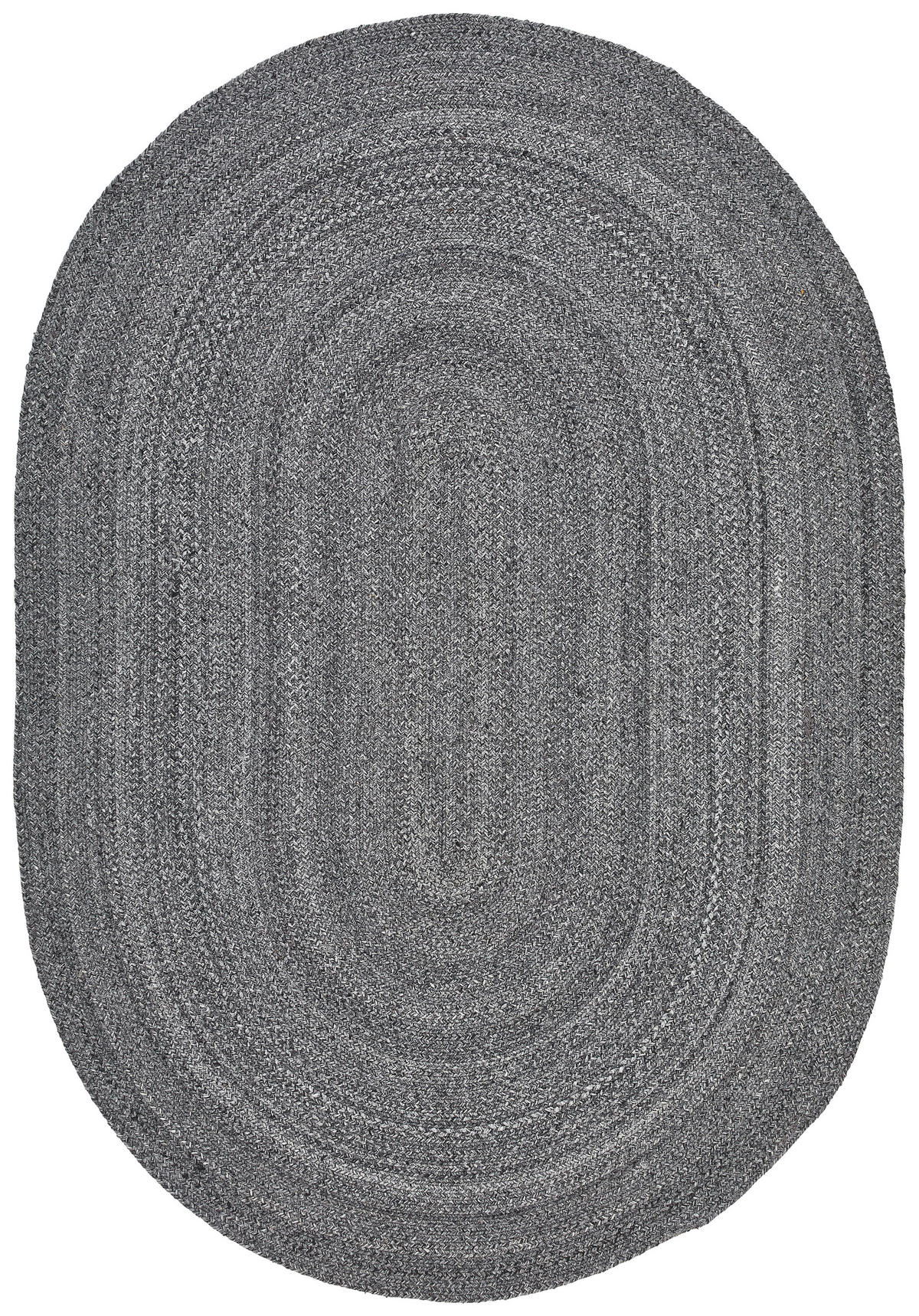 OUTDOORTEPPICH 160/230 cm Luzern Oval Anthrazit, Grau  - Anthrazit/Grau, Basics, Textil (160/230cm) - Ambia Garden