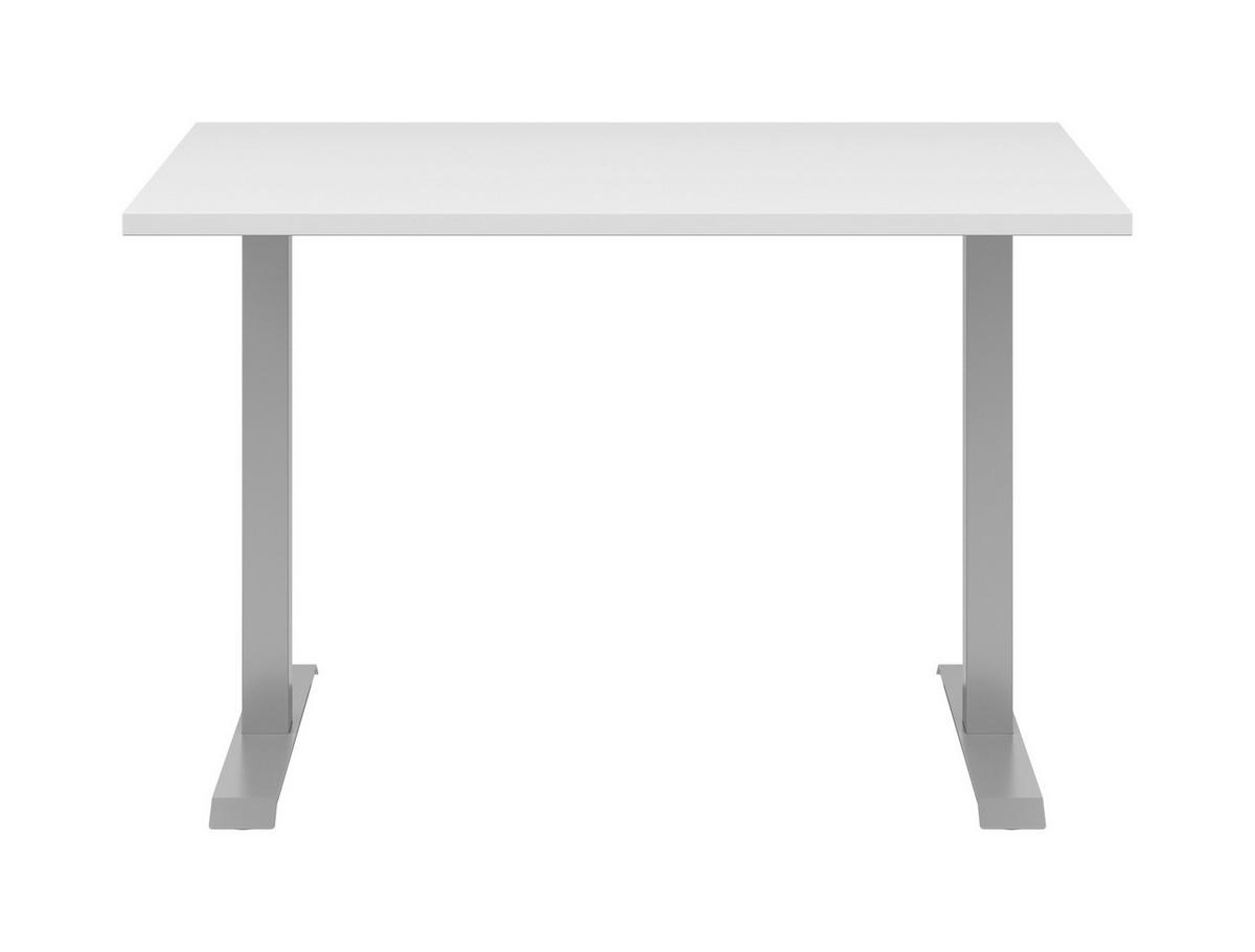 SCHREIBTISCH  in Weiß  - Weiß, KONVENTIONELL, Holzwerkstoff/Metall (120/75,8/80cm) - Voleo