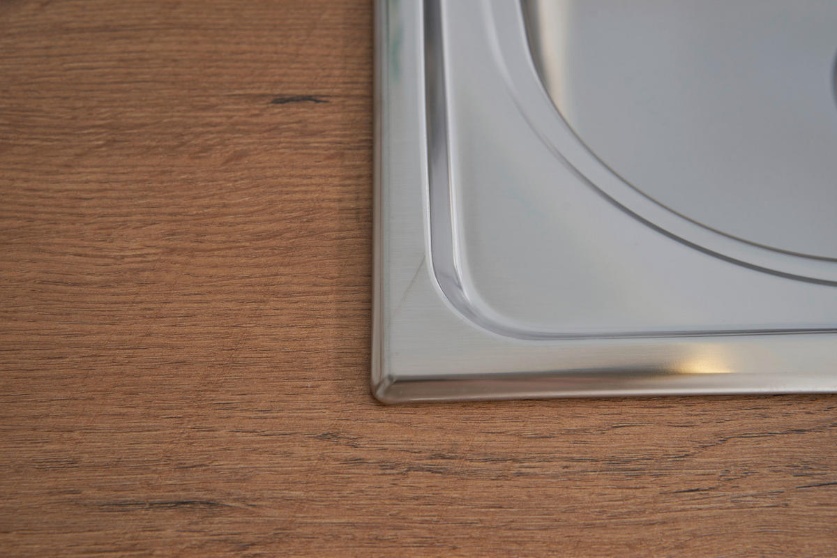 SPÜLE 1720MIAMI100X50  - Edelstahlfarben, Trend, Metall (100/19/50cm) - Respekta