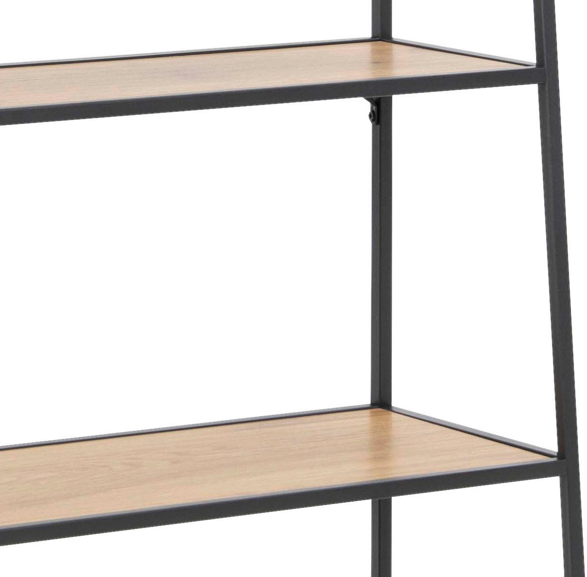 Wandboard in Schwarz/  77/174,5/36 cm Schwarz, Eichefarben  - Eichefarben/Schwarz, Trend, Holz (77/174,5/36cm) - MID.YOU