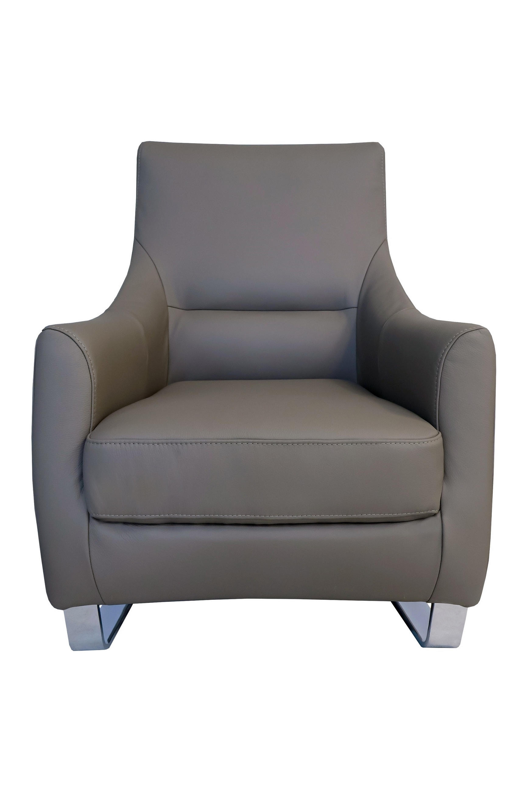 FOTEL - taupe, Basics, bőr (73/96/90cm) - Andante