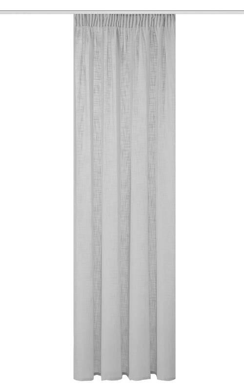 HOMEBasics Fertigvorhang Softy Grau 140x160 cm