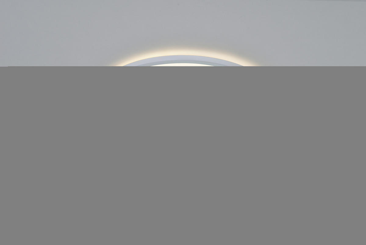 STROPNÍ SVÍTIDLO, 42,4/3,8 cm  - bílá, Basics, plast (42,4/3,8cm) - Nordlux