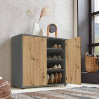 SIDEBOARD Mailand Set 5  in 237/73/33 cm  - Anthrazit/Schwarz, MODERN, Holzwerkstoff/Kunststoff (237/73/33cm) - MID.YOU