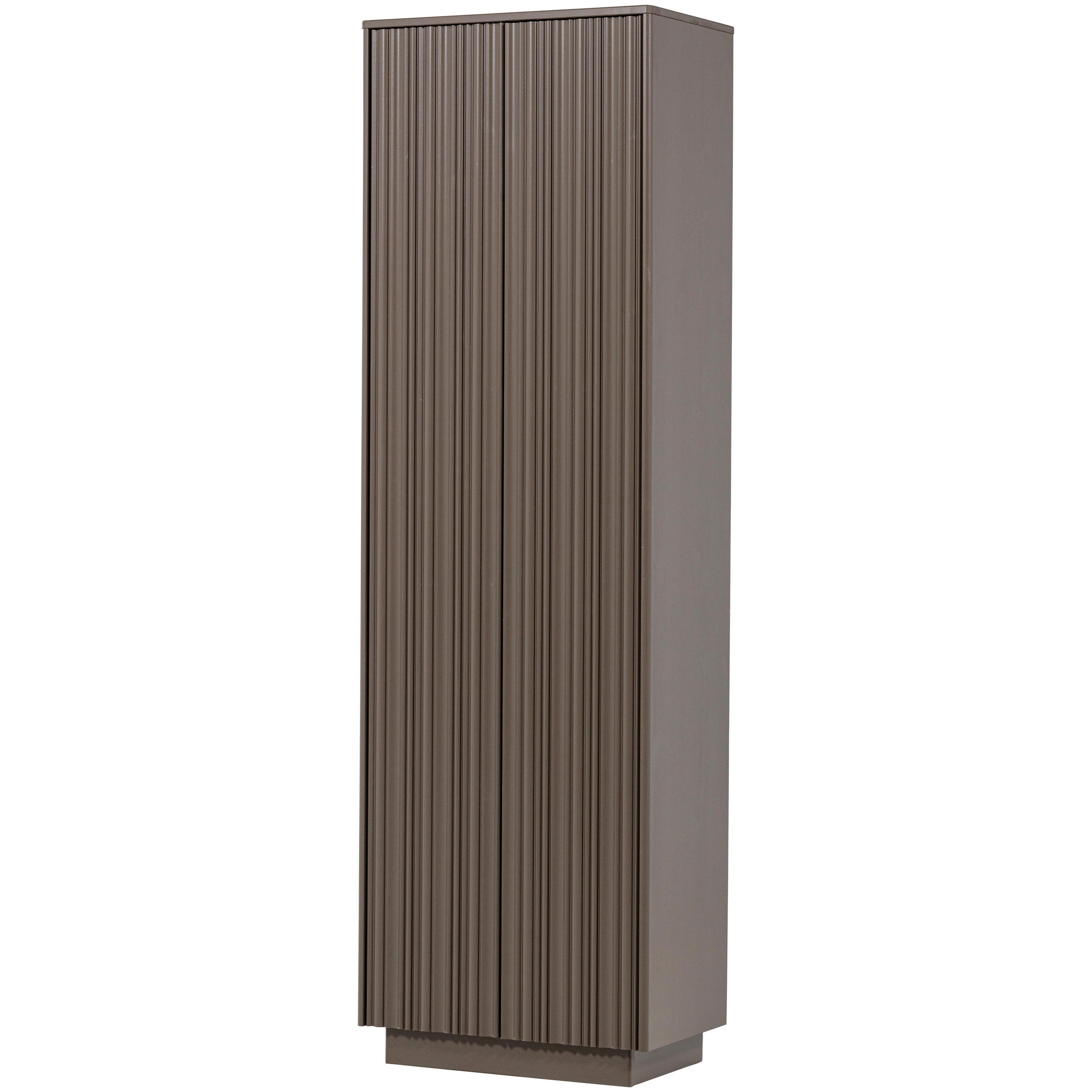 Livetastic Garderobenschrank Nova Dunkelbraun 67x215x40 cm