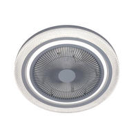 STROPNI VENTILATOR   /4250 lm/2700-6500 K// - siva/bela, Trendi, kovina/umetna masa (50/20cm) - Mican