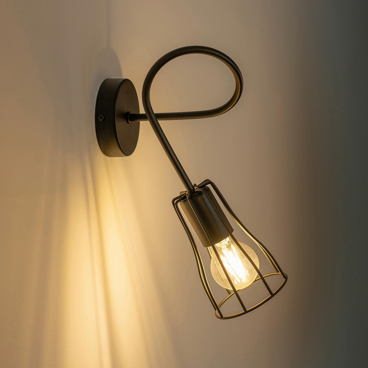 WANDLEUCHTE Oxford 20/25/35 cm  - Schwarz, KONVENTIONELL, Metall (20/25/35cm)