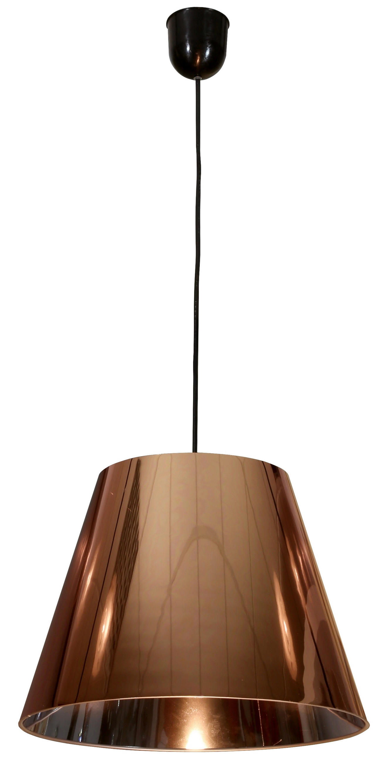 PENDELLAMPA Platino 35/35/100 cm  - kopparfärgad, Design, metall (35/35/100cm)