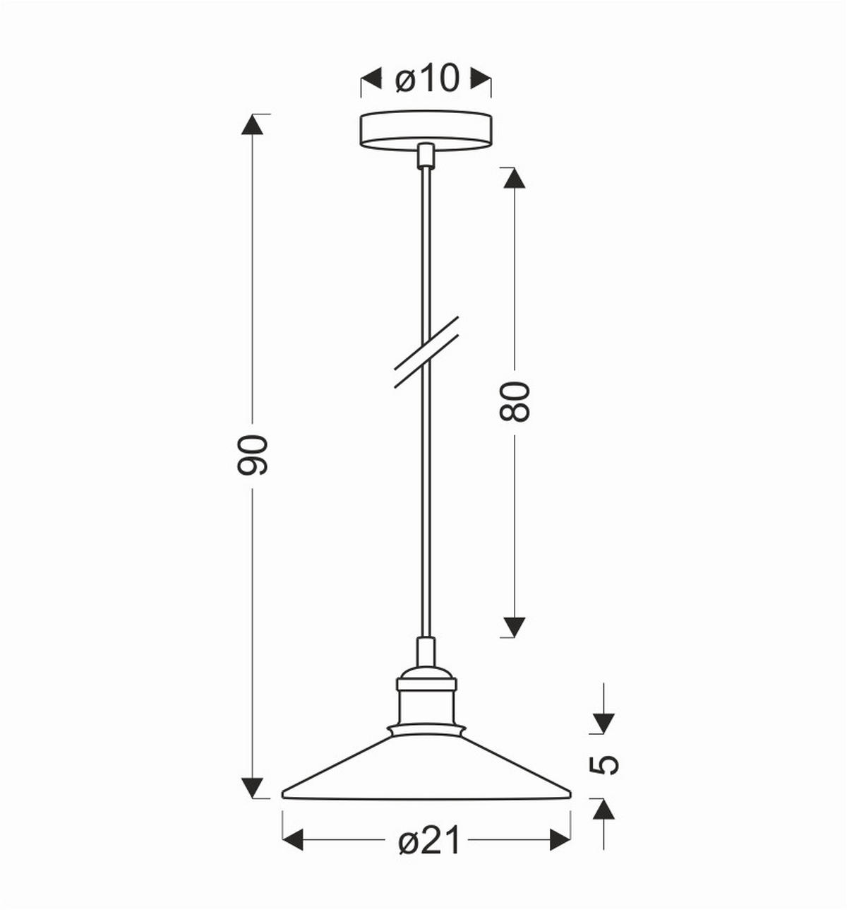 PENDELLAMPA Chester 21/21/90 cm  - svart, Klassisk, metall/glas (21/21/90cm)