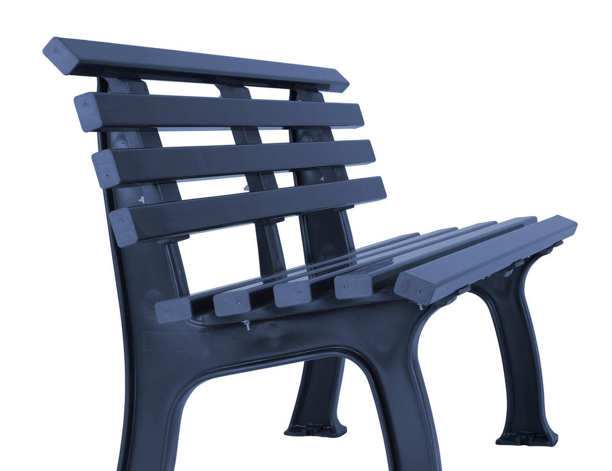 GARTENBANK 150/74/54 cm   - Blau, Basics, Kunststoff (150/74/54cm) - Modante