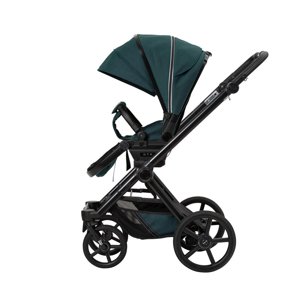 Thumbnail - Hartan Kinderwagenset Ivy GTR Outdoor, Dunkelgrün, Textil, 3-teilig, 58x116x96 cm, Grüner Punkt, EN 1888, UV 50+, AZO-fr...