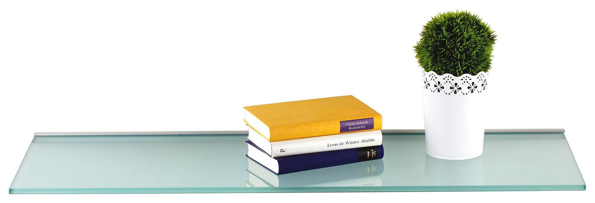 Poliță De Perete 90/1/30 cm, străveziu  - străveziu, Basics, sticlă (90/1/30cm)