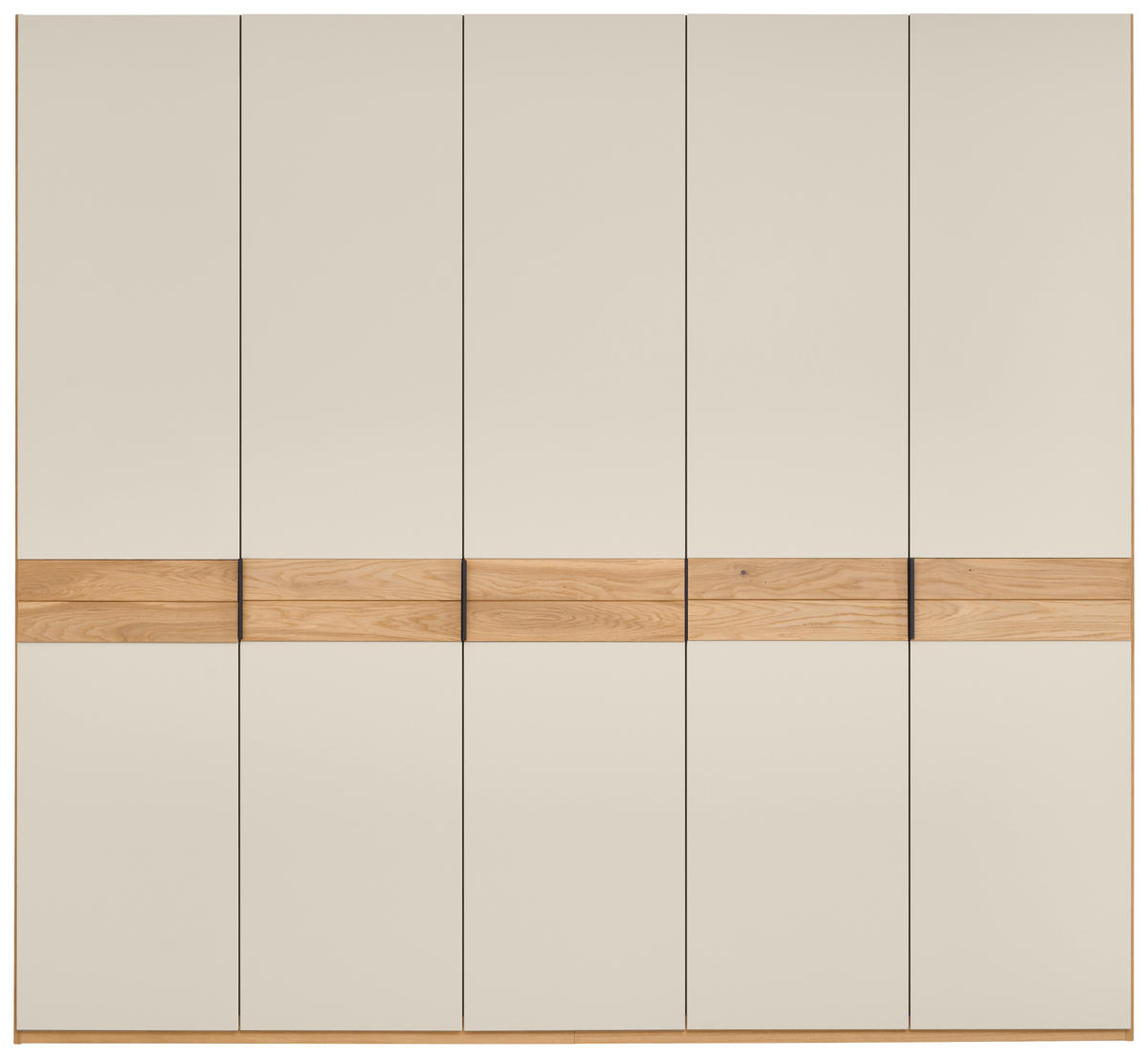 DREHTÜRENSCHRANK 249,6/229,4/59,5 cm,  in Eichefarben, Sandfarben, 5 Tür(en)  - Sandfarben/Eichefarben, Design, Holz/Holzwerkstoff (249,6/229,4/59,5cm) - Dieter Knoll