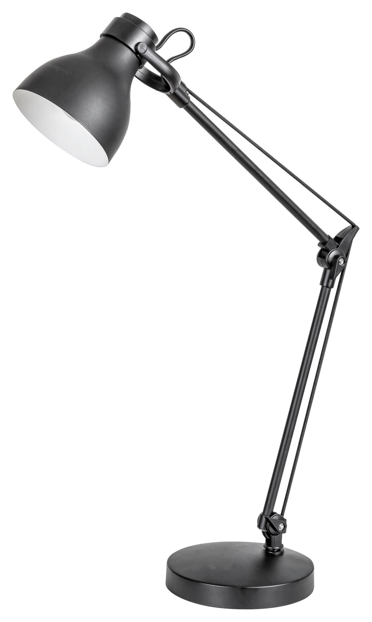 STOLNÁ LAMPA, E14, 16/58/31 cm - čierna, Basics, kov (16/58/31cm)