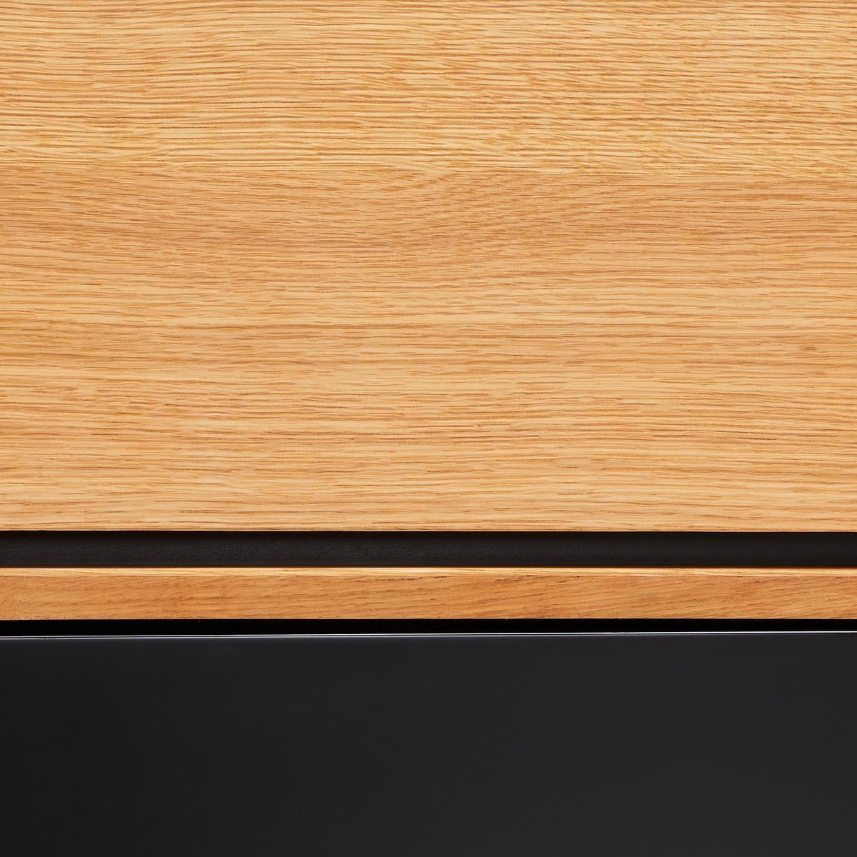 SIDEBOARD 120/119/40 cm  in Schwarz, Eichefarben  - Eichefarben/Schwarz, Design, Holz/Holzwerkstoff (120/119/40cm) - MID.YOU