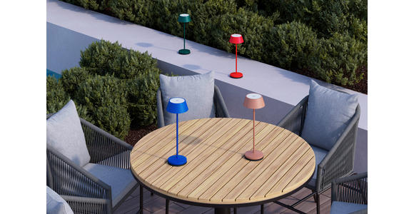 AKKU-TISCHLEUCHTE 11/30 cm  - Taupe/Schwarz, Design, Kunststoff/Metall (11/30cm) - Novel