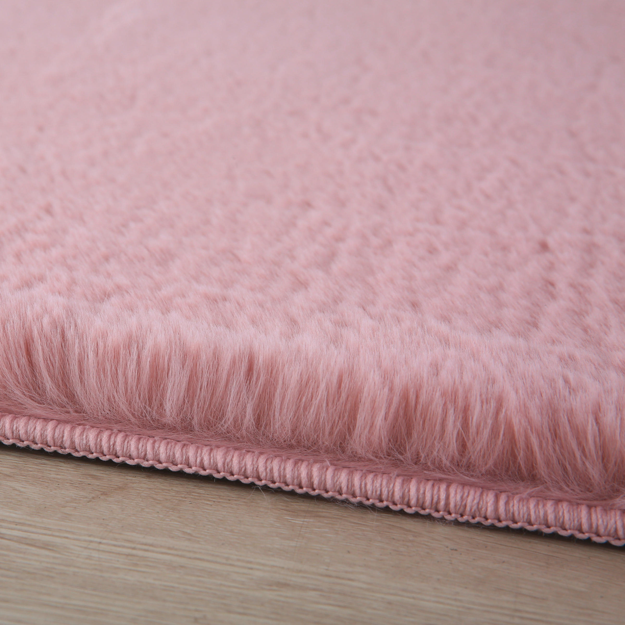 HOCHFLORTEPPICH 200/200 cm Pouffy Rosa  - Rosa, Basics, Textil (200/200cm)