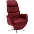 RELAXSESSEL in Leder Rot - Chromfarben/Rot, Design, Leder/Metall (80/118/88cm) - Welnova RELAXSESSEL in Leder Rot - Chromfarben/Rot, Design, Leder/Metall (80/118/88cm) - Welnova